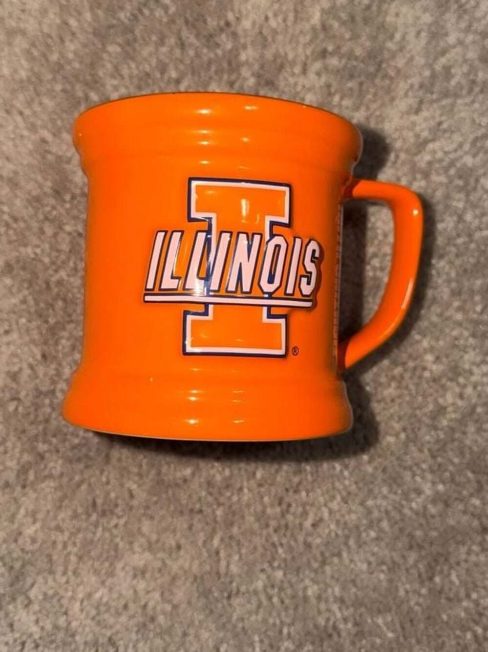 University of Illinois Fighting Illini 15oz Sculpted Ceramic Coffee Mug Orange/N